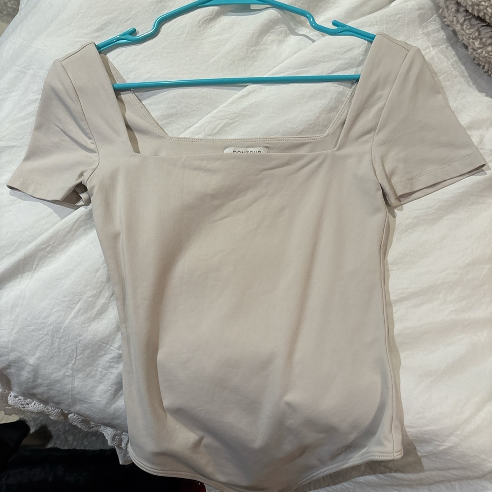 Aritzia Tan Contour Bodysuit